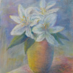 White Lily|Nobuパステル画(ソフトパステル使用) White Lily|Nobuパステル画(ソフトパステル)